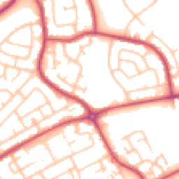 Daytime road noise heatmap for RM3 9YD