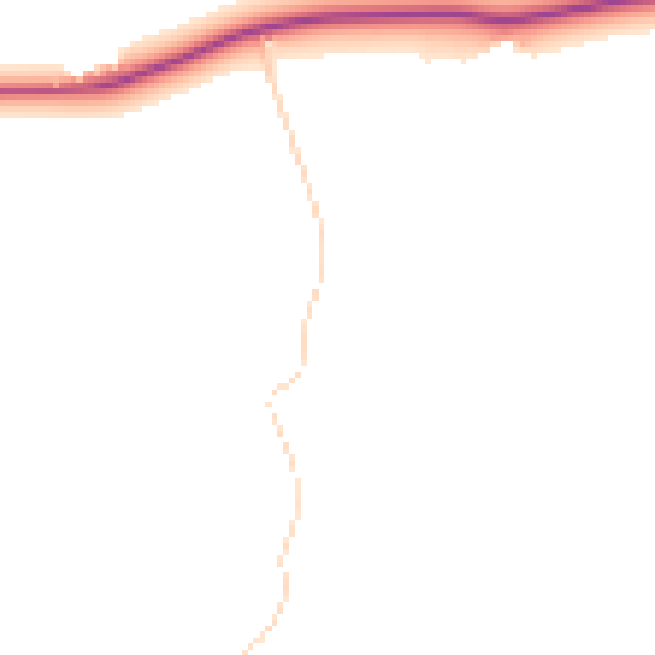 Daytime road noise heatmap for RM4 1AD