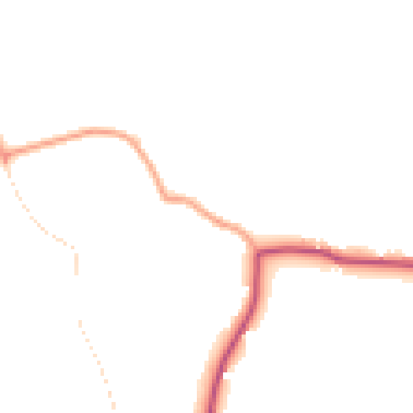 Daytime road noise heatmap for RM4 1AL