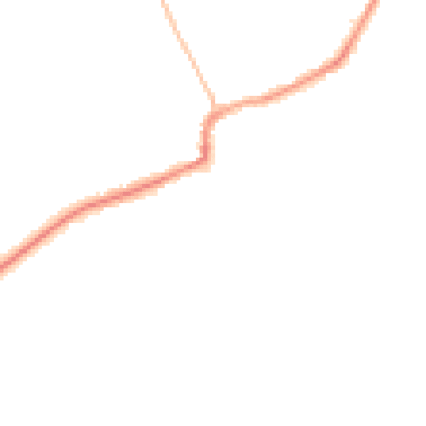 Night-time road noise heatmap for RM4 1AX