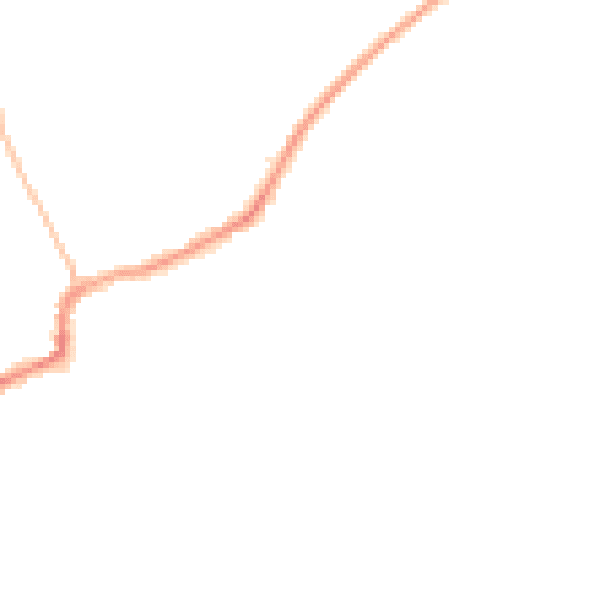 Night-time road noise heatmap for RM4 1BT