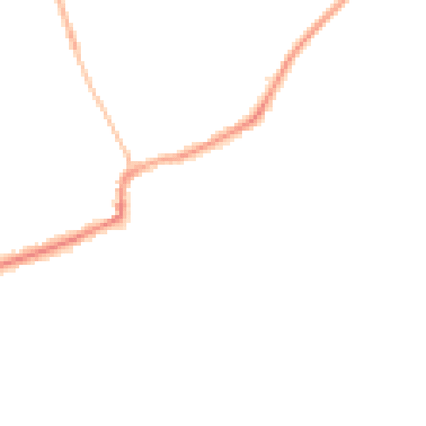 Night-time road noise heatmap for RM4 1DG