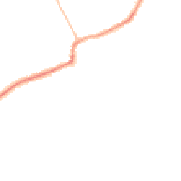 Night-time road noise heatmap for RM4 1DL