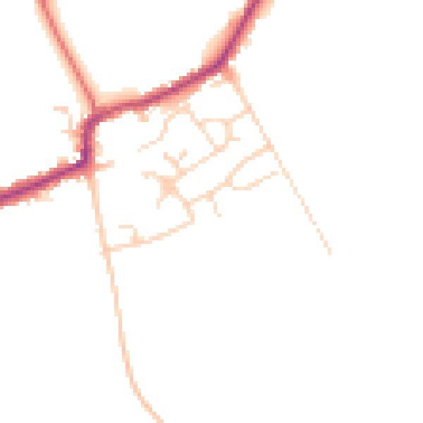 Daytime road noise heatmap for RM4 1DS