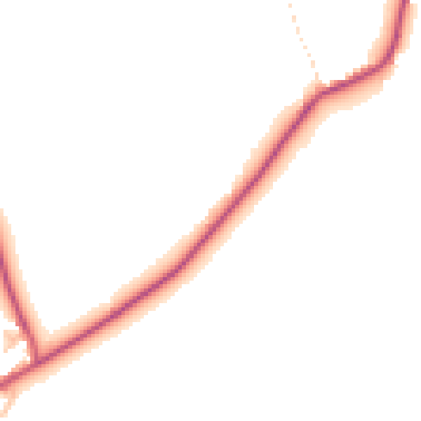 Daytime road noise heatmap for RM4 1NJ