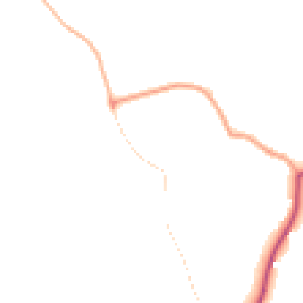 Daytime road noise heatmap for RM4 1NP