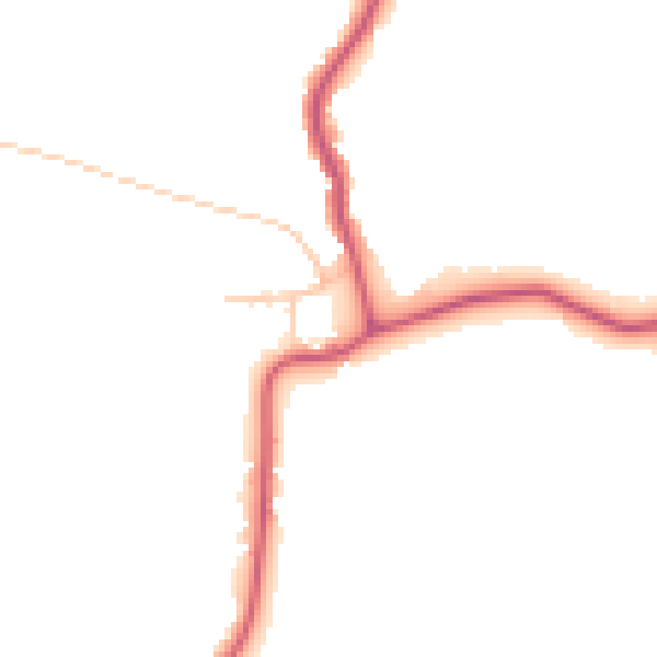 Daytime road noise heatmap for RM4 1PL