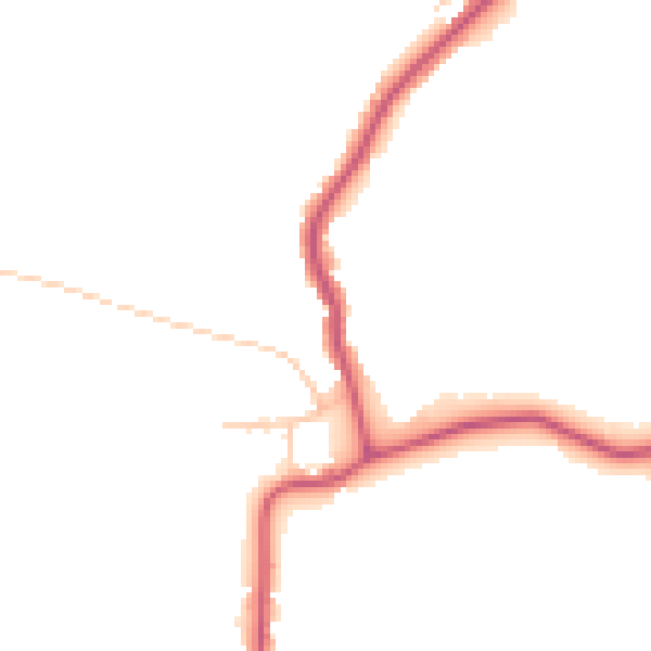 Daytime road noise heatmap for RM4 1PP