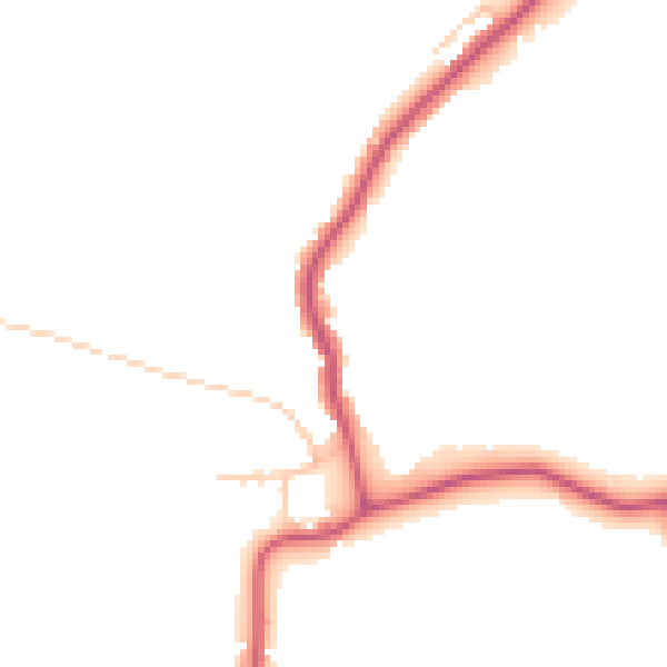Daytime road noise heatmap for RM4 1PR