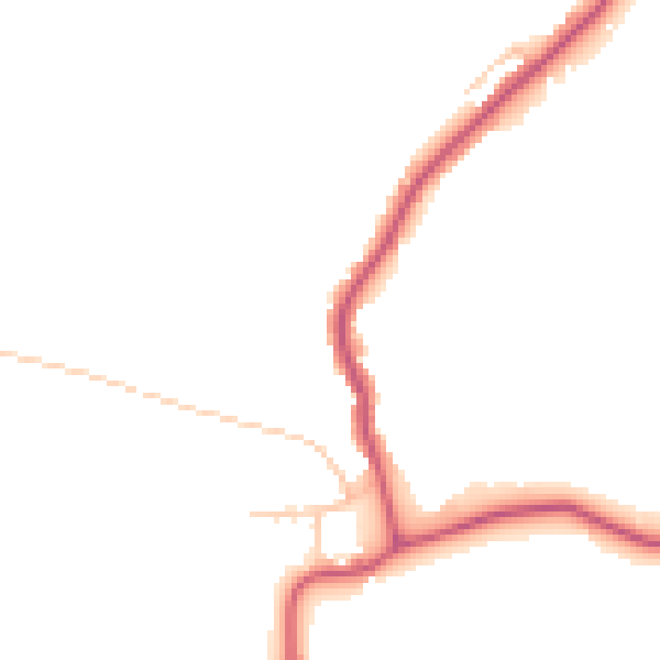 Daytime road noise heatmap for RM4 1PS