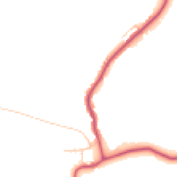Daytime road noise heatmap for RM4 1PU