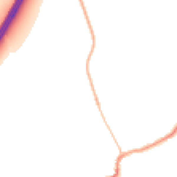 Night-time road noise heatmap for RM4 1TX