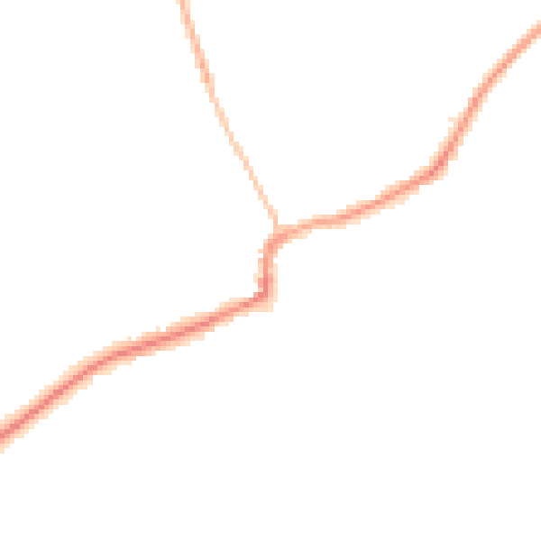 Night-time road noise heatmap for RM4 1UA