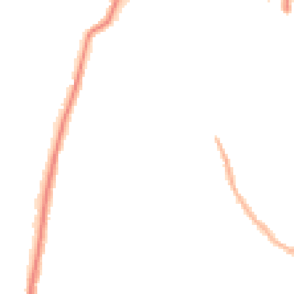Night-time road noise heatmap for RM6 4UF