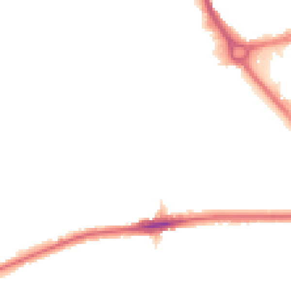 Night-time road noise heatmap for RM7 0BH