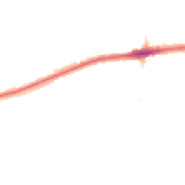 Night-time road noise heatmap for RM7 0UT