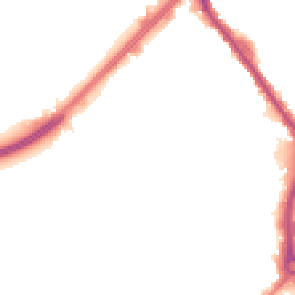 Night-time road noise heatmap for RM7 7LA