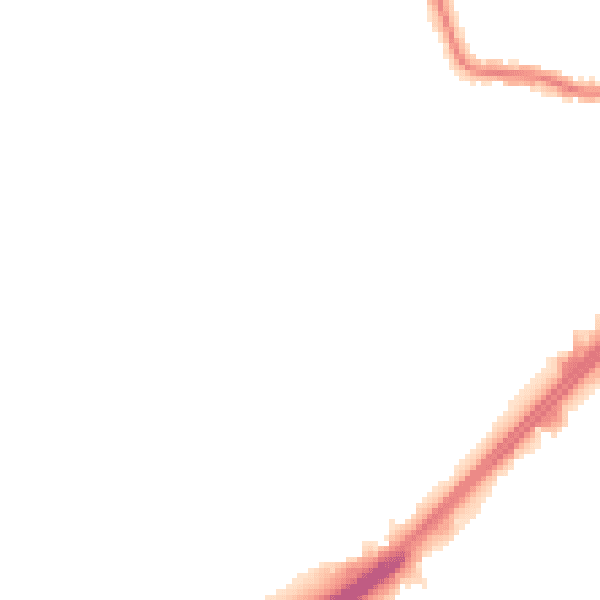 Night-time road noise heatmap for RM7 8DS