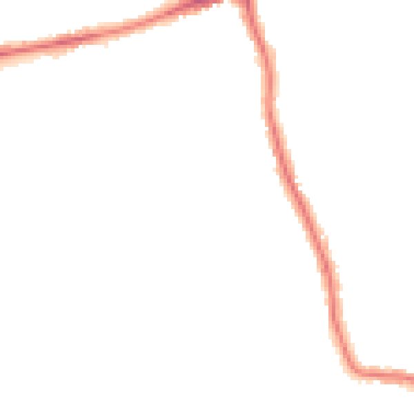 Night-time road noise heatmap for RM7 8HP