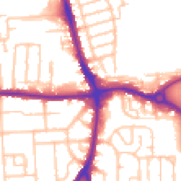 Daytime road noise heatmap for RM8 1AA