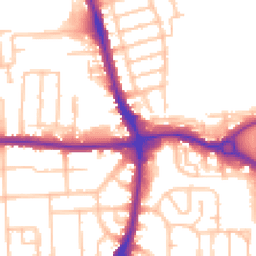 Daytime road noise heatmap for RM8 1AD