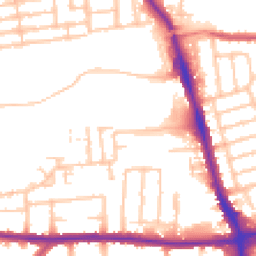 Daytime road noise heatmap for RM8 1AE