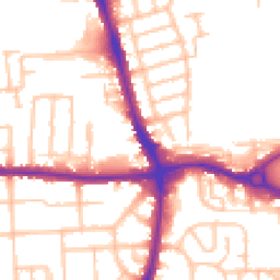 Daytime road noise heatmap for RM8 1AH