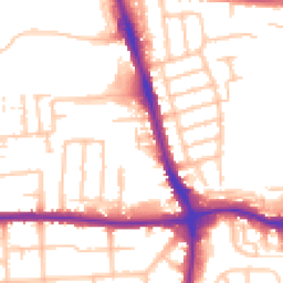 Daytime road noise heatmap for RM8 1AR