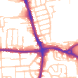 Daytime road noise heatmap for RM8 1BJ
