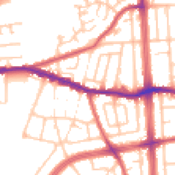 Daytime road noise heatmap for RM8 1BL