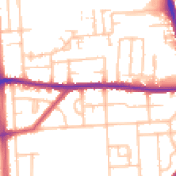 Daytime road noise heatmap for RM8 1BU