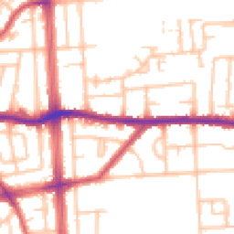 Daytime road noise heatmap for RM8 1DD