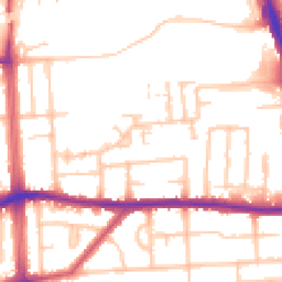 Daytime road noise heatmap for RM8 1DT