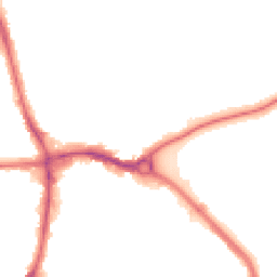 Night-time road noise heatmap for RM8 1DW