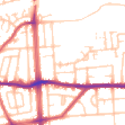 Daytime road noise heatmap for RM8 1DY