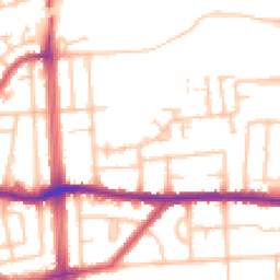 Daytime road noise heatmap for RM8 1ED