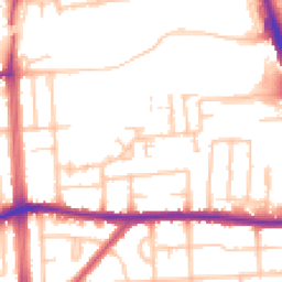 Daytime road noise heatmap for RM8 1EF