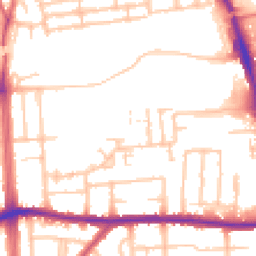 Daytime road noise heatmap for RM8 1EL