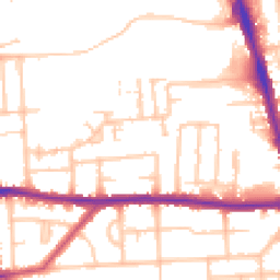 Daytime road noise heatmap for RM8 1EN