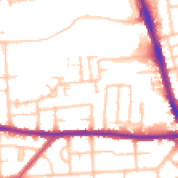 Daytime road noise heatmap for RM8 1ER