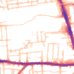 Daytime road noise heatmap for RM8 1FF