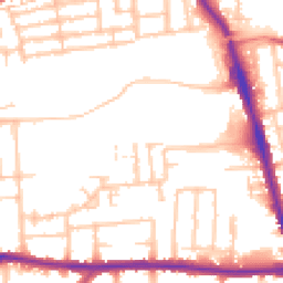 Daytime road noise heatmap for RM8 1FJ