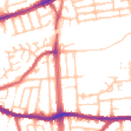 Daytime road noise heatmap for RM8 1SS