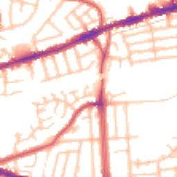 Daytime road noise heatmap for RM8 1TE