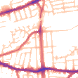 Daytime road noise heatmap for RM8 1TL