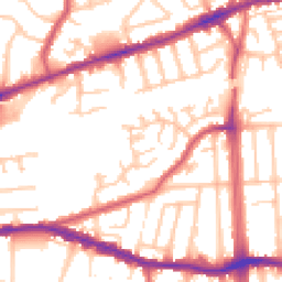 Daytime road noise heatmap for RM8 1TZ