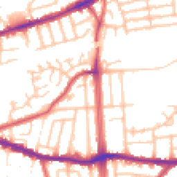 Daytime road noise heatmap for RM8 1UB