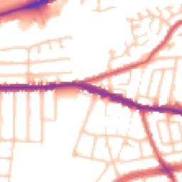 Daytime road noise heatmap for RM8 1YX