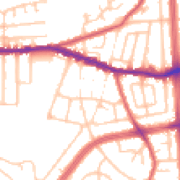 Daytime road noise heatmap for RM8 2JQ