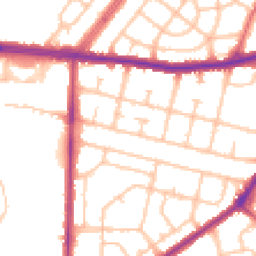 Daytime road noise heatmap for RM8 2NH